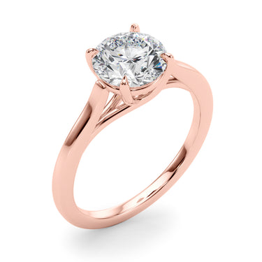 Solitaire Trellis Engagement Ring – Lab Diamond Engagement Ring in 18K Gold | Just Brilliant – view 12