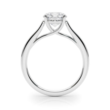 Solitaire Trellis Engagement Ring – Lab Diamond Engagement Ring in 18K Gold | Just Brilliant – detail view