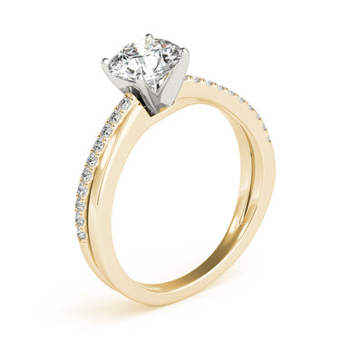 Intertwined Engagement Ring – Lab Diamond Engagement Ring in 18K Gold | Just Brilliant – view 8