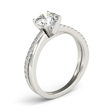 Intertwined Engagement Ring – Lab Diamond Engagement Ring in 18K Gold | Just Brilliant – lifestyle view