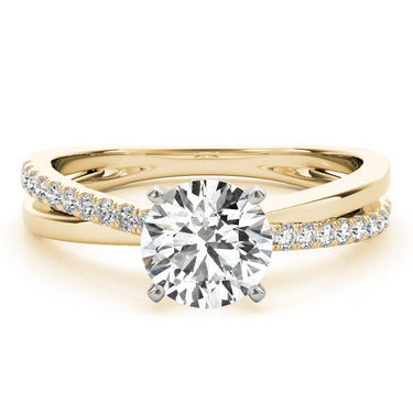 Intertwined Engagement Ring – Lab Diamond Engagement Ring in 18K Gold | Just Brilliant – view 7