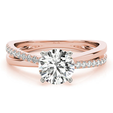 Intertwined Engagement Ring – Lab Diamond Engagement Ring in 18K Gold | Just Brilliant – view 11