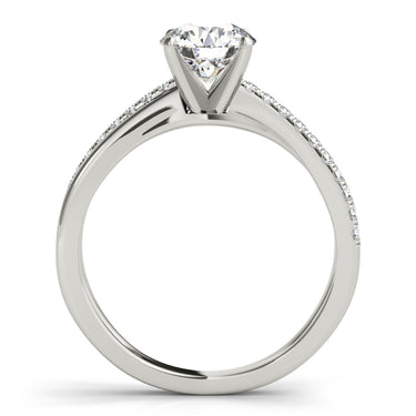 Intertwined Engagement Ring – Lab Diamond Engagement Ring in 18K Gold | Just Brilliant – detail view