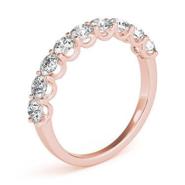 Shared Prong Wedding Band – Lab Diamond Wedding Band in 18K Gold | Just Brilliant – view 12