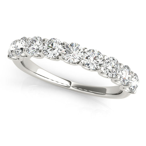 Shared Prong Wedding Band