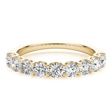 Shared Prong Wedding Band – Lab Diamond Wedding Band in 18K Gold | Just Brilliant – view 7