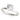 4 Prong Hidden Halo Design Engagement Ring - 18K White Gold, Size 7.0 (Setting Only)