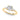 3-Stone Round & Pear Shape Engagement Ring – Pear-Shaped Lab Diamond Engagement Ring in 18K Gold | Just Brilliant – side view