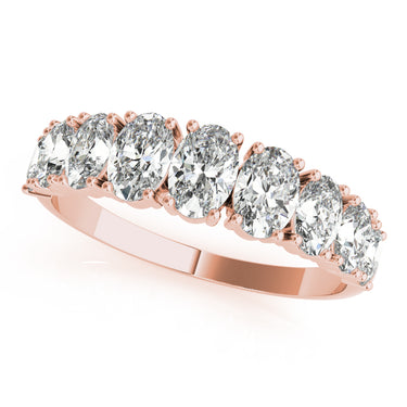 9 Stone Band Ovals – Oval Lab Diamond Band in 18K Gold | Just Brilliant – view 9