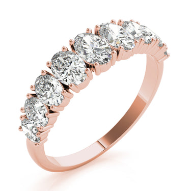 9 Stone Band Ovals – Oval Lab Diamond Band in 18K Gold | Just Brilliant – view 12