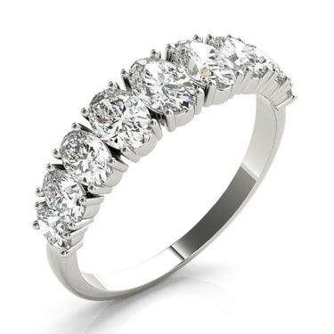 9 Stone Band Ovals – Oval Lab Diamond Band in 18K Gold | Just Brilliant – lifestyle view