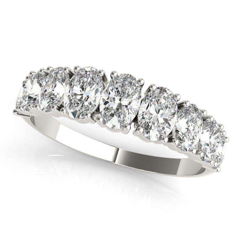 9 Stone Band Ovals – Oval Lab Diamond Band in 18K Gold | Just Brilliant