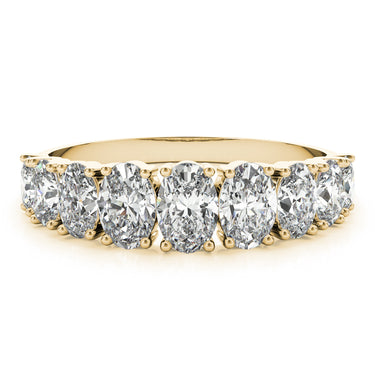9 Stone Band Ovals – Oval Lab Diamond Band in 18K Gold | Just Brilliant – view 7