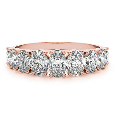 9 Stone Band Ovals – Oval Lab Diamond Band in 18K Gold | Just Brilliant – view 11
