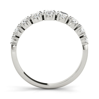 9 Stone Band Ovals – Oval Lab Diamond Band in 18K Gold | Just Brilliant – detail view