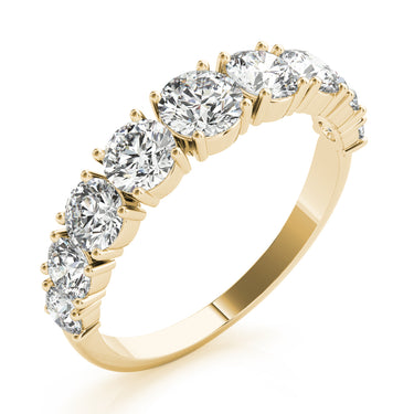 Single Prong Stackable Wedding Band – Lab Diamond Wedding Band in 18K Gold | Just Brilliant – view 8