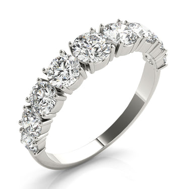 Single Prong Stackable Wedding Band – Lab Diamond Wedding Band in 18K Gold | Just Brilliant – lifestyle view