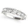 Single Prong Stackable Wedding Band – Radiant Lab Diamond Wedding Band in 18K Gold | Just Brilliant
