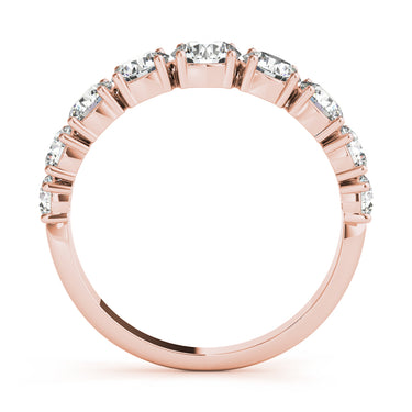 Single Prong Stackable Wedding Band – Lab Diamond Wedding Band in 18K Gold | Just Brilliant – view 10