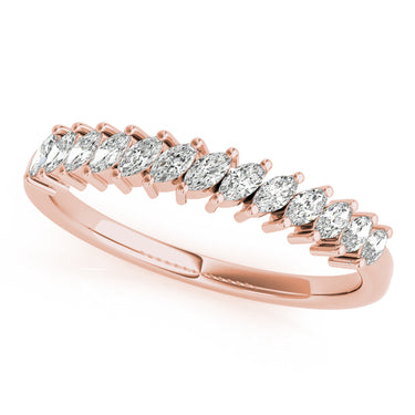 Marquise Stackable Fashion Band – Marquise Lab Diamond Band in 18K Gold | Just Brilliant – view 9