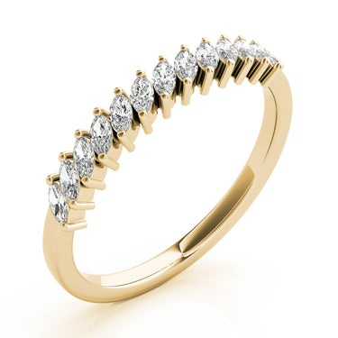 Marquise Stackable Fashion Band – Marquise Lab Diamond Band in 18K Gold | Just Brilliant – view 8