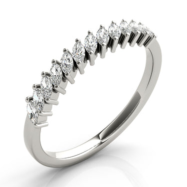 Marquise Stackable Fashion Band – Marquise Lab Diamond Band in 18K Gold | Just Brilliant – lifestyle view