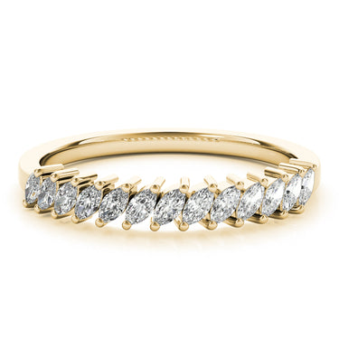 Marquise Stackable Fashion Band – Marquise Lab Diamond Band in 18K Gold | Just Brilliant – view 7