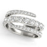 Multirow Split Shank Swirl Fashion Rings – Radiant Lab Diamond Ring in 18K Gold | Just Brilliant