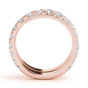 Multirow Split Shank Swirl Fashion Rings – Lab Diamond Ring in 18K Gold | Just Brilliant – view 10