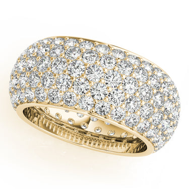 5 Row Eternity Band – Lab Diamond Eternity Band in 18K Gold | Just Brilliant – side view