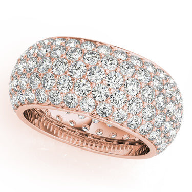 5 Row Eternity Band – Lab Diamond Eternity Band in 18K Gold | Just Brilliant – view 9