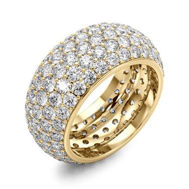 5 Row Eternity Band – Lab Diamond Eternity Band in 18K Gold | Just Brilliant – view 8