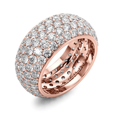 5 Row Eternity Band – Lab Diamond Eternity Band in 18K Gold | Just Brilliant – view 12