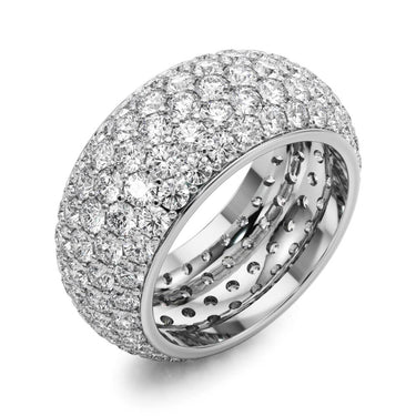5 Row Eternity Band – Lab Diamond Eternity Band in 18K Gold | Just Brilliant – lifestyle view