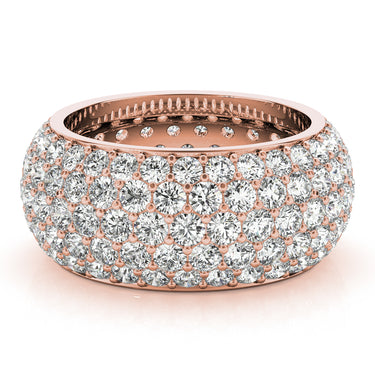5 Row Eternity Band – Lab Diamond Eternity Band in 18K Gold | Just Brilliant – view 11