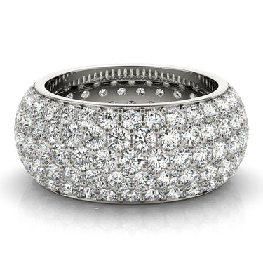 5 Row Eternity Band – Lab Diamond Eternity Band in 18K Gold | Just Brilliant – close-up view