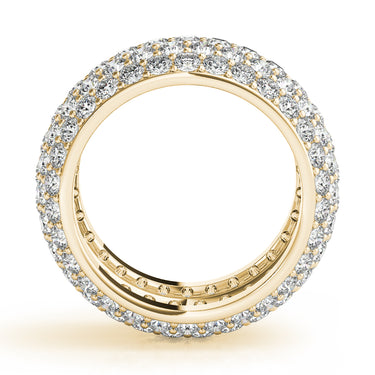 5 Row Eternity Band – Lab Diamond Eternity Band in 18K Gold | Just Brilliant – angle view