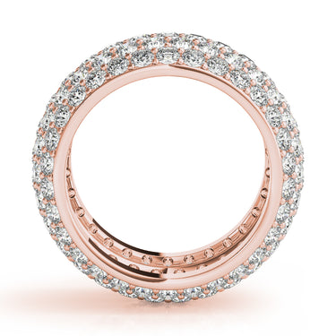 5 Row Eternity Band – Lab Diamond Eternity Band in 18K Gold | Just Brilliant – view 10