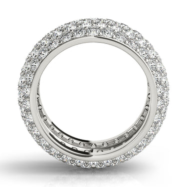 5 Row Eternity Band – Lab Diamond Eternity Band in 18K Gold | Just Brilliant – detail view