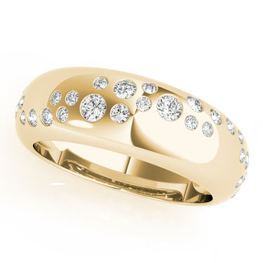 Diamond Band – Lab Diamond Band in 18K Gold | Just Brilliant – side view
