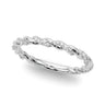 Twisting Alternating Wedding Band – Radiant Lab Diamond Wedding Band in 18K Gold | Just Brilliant