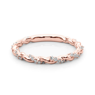 Twisting Alternating Wedding Band – Lab Diamond Wedding Band in 18K Gold | Just Brilliant – view 13