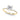 Hidden Halo Princess Cut Center Single Row – Lab Diamond Jewelry in 18K Gold | Just Brilliant – side view