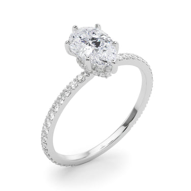 Hidden Halo Pear Shape Engagement Rings – Pear-Shaped Lab Diamond Engagement Ring in 18K Gold | Just Brilliant – lifestyle...
