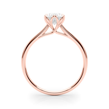Oval Tulip Solitaire Engagement Ring – Oval Lab Diamond Engagement Ring in 18K Gold | Just Brilliant – view 10