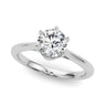 Round Solitaire Engagement Ring – Radiant Lab Diamond Engagement Ring in 18K Gold | Just Brilliant