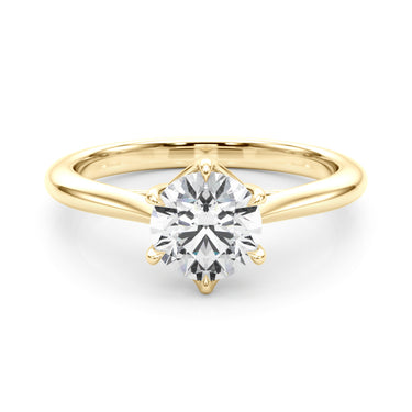 Round Solitaire Engagement Ring – Round Lab Diamond Engagement Ring in 18K Gold | Just Brilliant – view 7