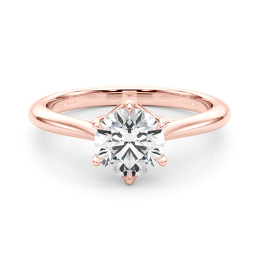 Round Solitaire Engagement Ring – Round Lab Diamond Engagement Ring in 18K Gold | Just Brilliant – view 11