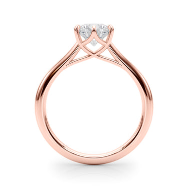 Round Solitaire Engagement Ring – Round Lab Diamond Engagement Ring in 18K Gold | Just Brilliant – view 10