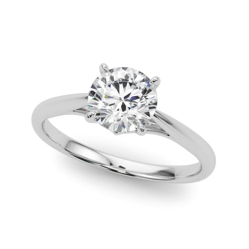 Solitaire Round Engagement Ring